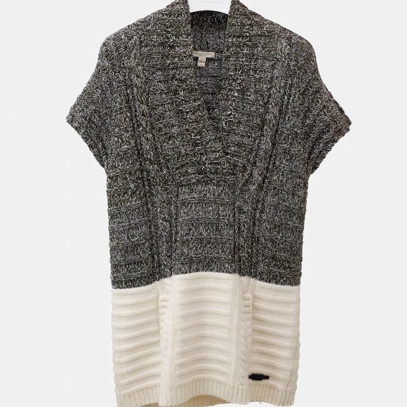 Burberry Brit Colour Block Grey and Cream Knit Tunic - Picture 1 of 13